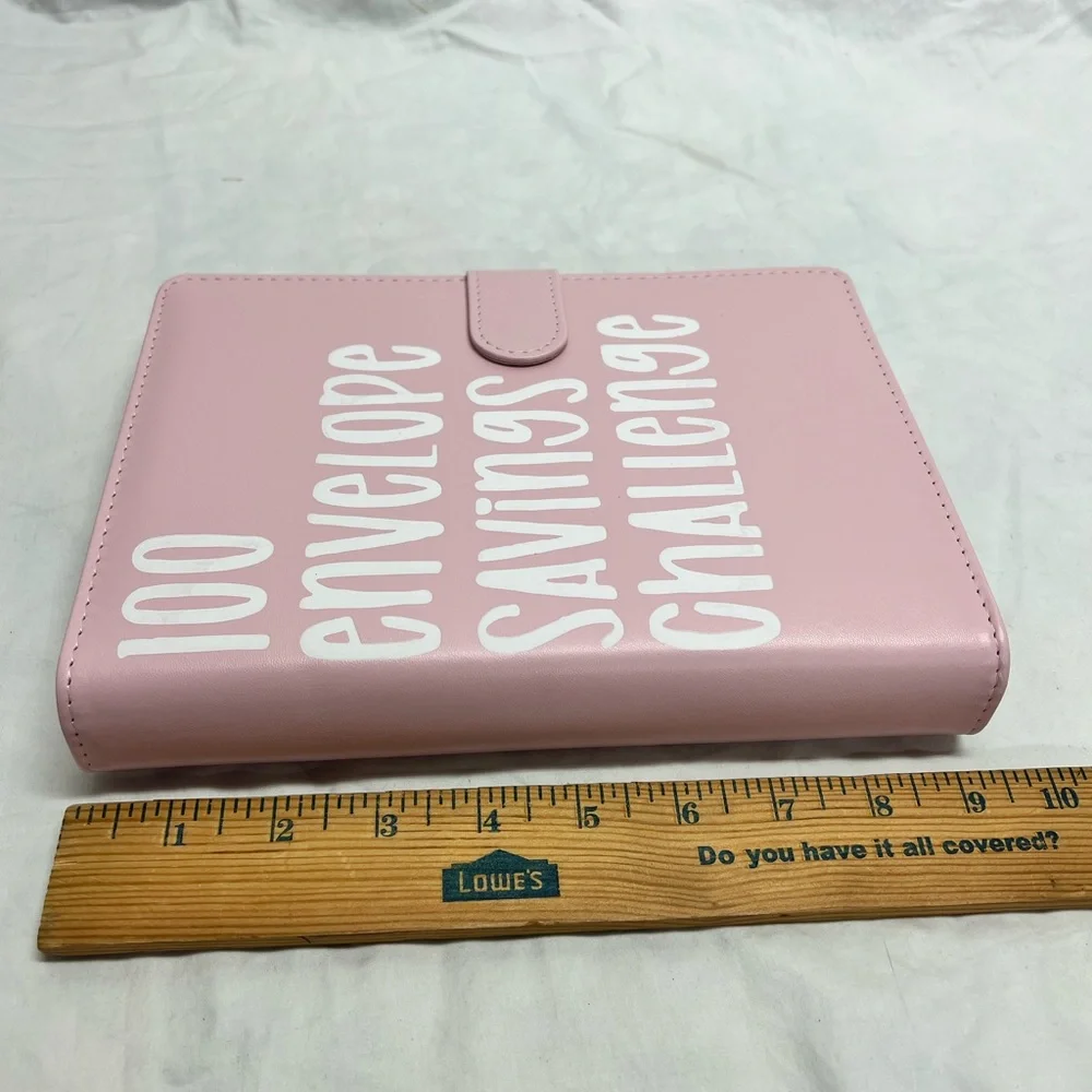 Savings money book pink